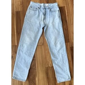 Vintage Levis 550 Jeans Mens 34x34 Light Wash Relaxed Fit Denim 90s Taper Leg